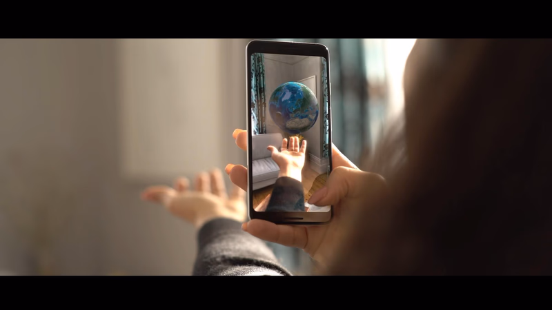 Google, CERN — Big Bang AR film still