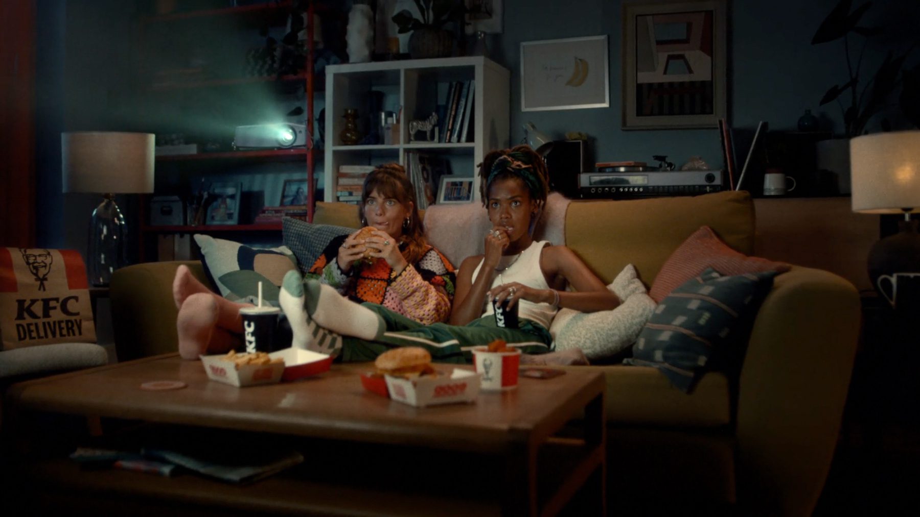 Still from "Table, Trousers, Jacuzzi, Lie-in"