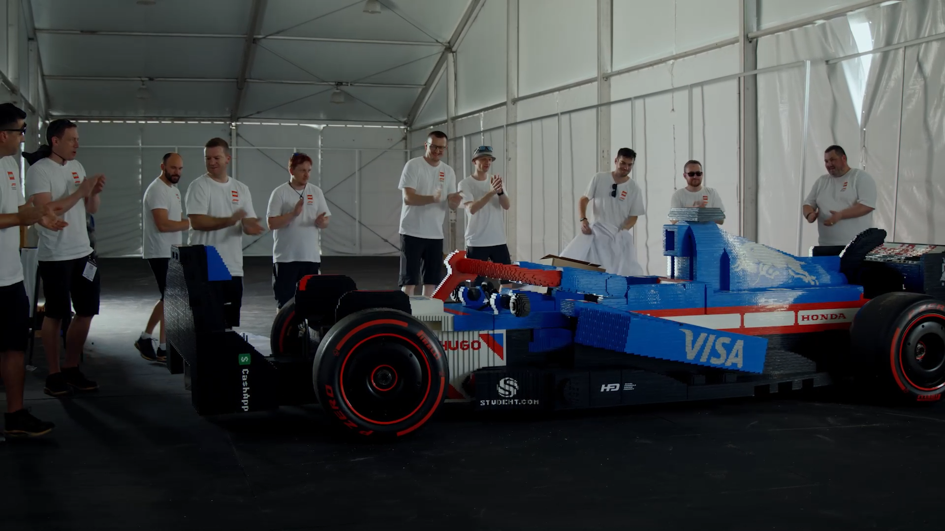 Lego Racing Crowds British Arrows | Bricks on Track: Building the LEGO F1 Drivers’ Parade