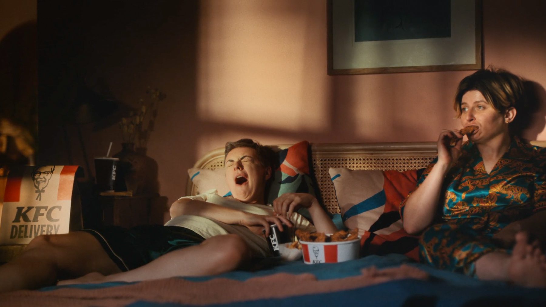 Still from "Table, Trousers, Jacuzzi, Lie-in"