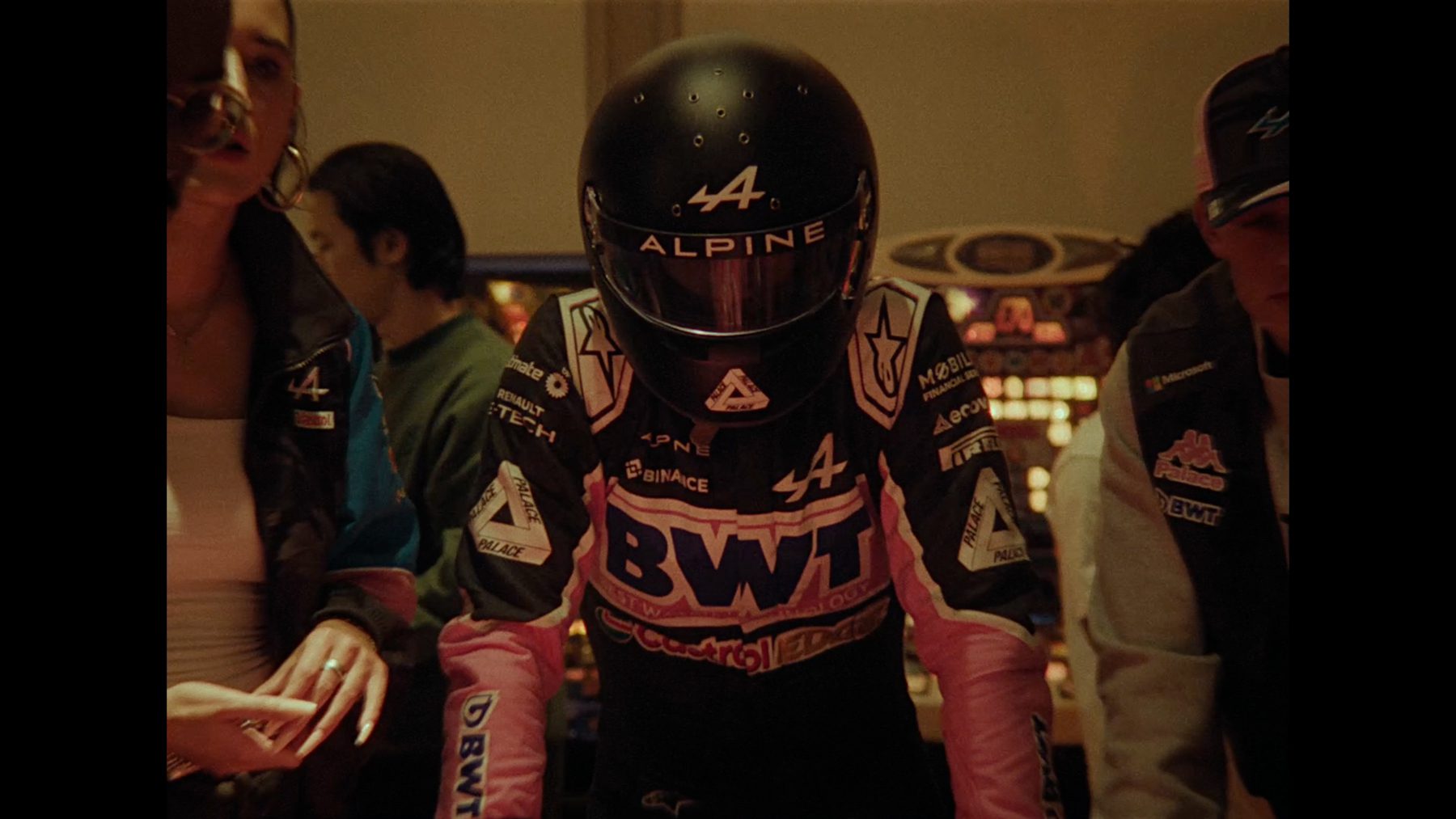 Still from "Palace x Kappa: Alpine F1"