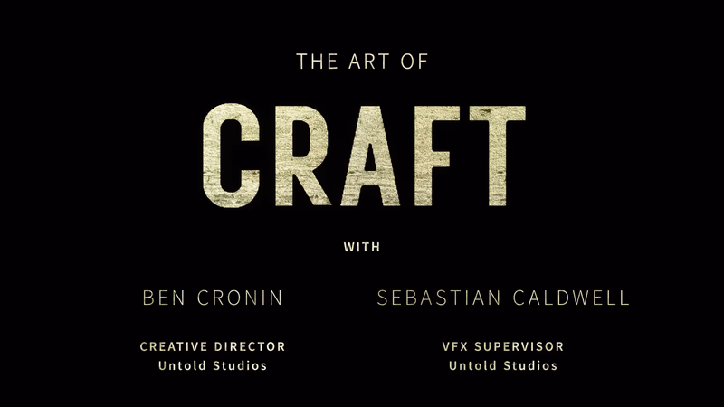 The Art of Craft Episode 4: Ben Cronin and Sebastian Caldwell